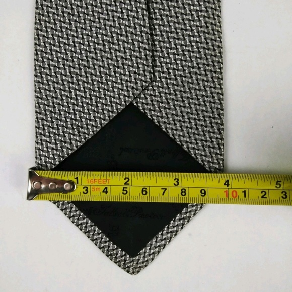 Robert Talbott Protocol Silk Neck Tie Silver - Picture 3 of 3